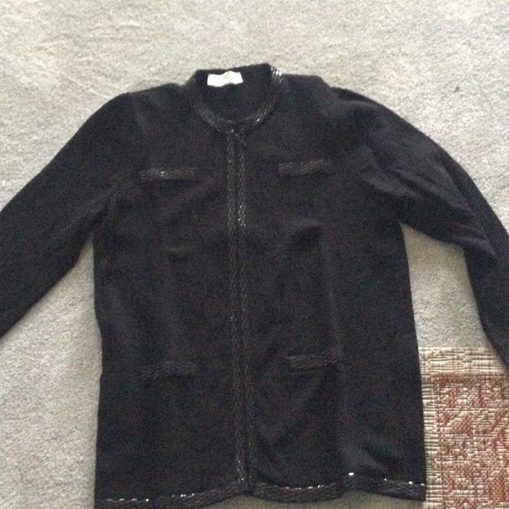 St. John knots black with ruffle and dark black jackets